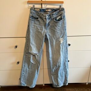 Levi’s EUC Low Loose Distressed Denim Jeans